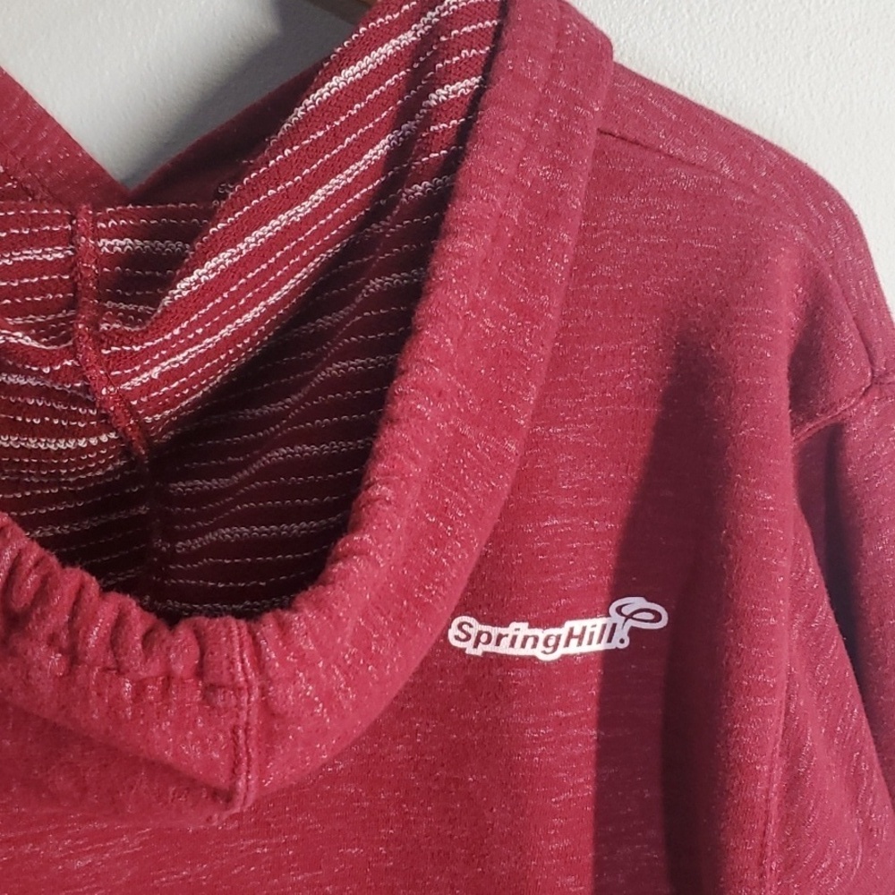Springhill Outfitters Hoodie men's size xl (guessing) red Top rubberized Artwork - Picture 9 of 12